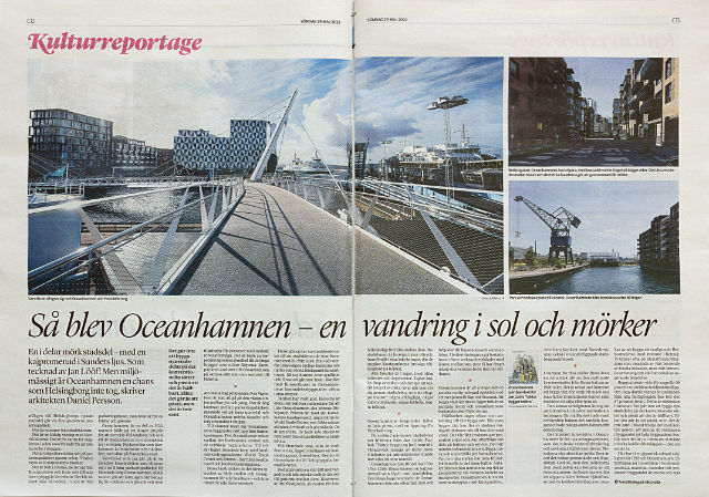 Artikel i Helsingborgs Dagblad om Oceanhamnen och H22.