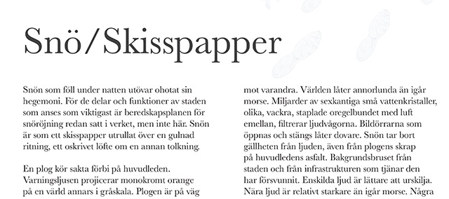 Sida från Magasinet KOTE.