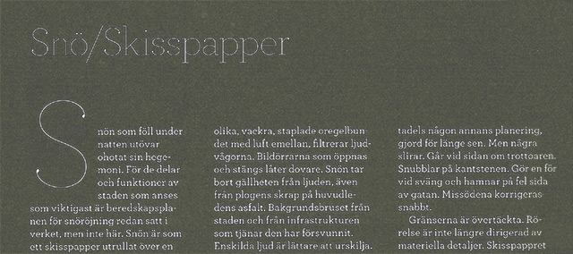 Sida från Tidskriften STAD.