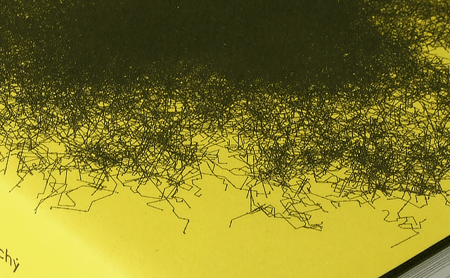 Närbild av omslaget till boken Fält av Andrzej Tichý.